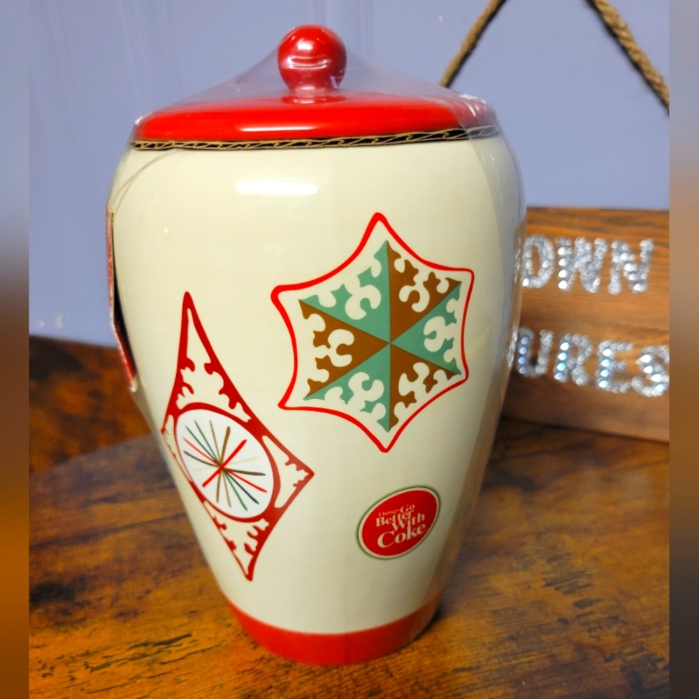 Vintage Coca-Cola cookie Jar retro diner style collectable